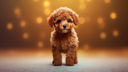 curly Poodle puppy